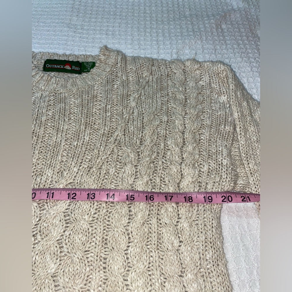 Linen Cable knit Sweater - Picture 3 of 12